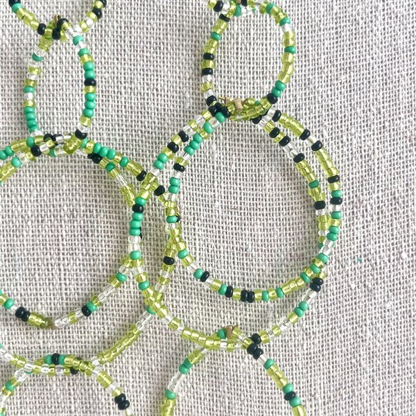 Pendientes Cristal green