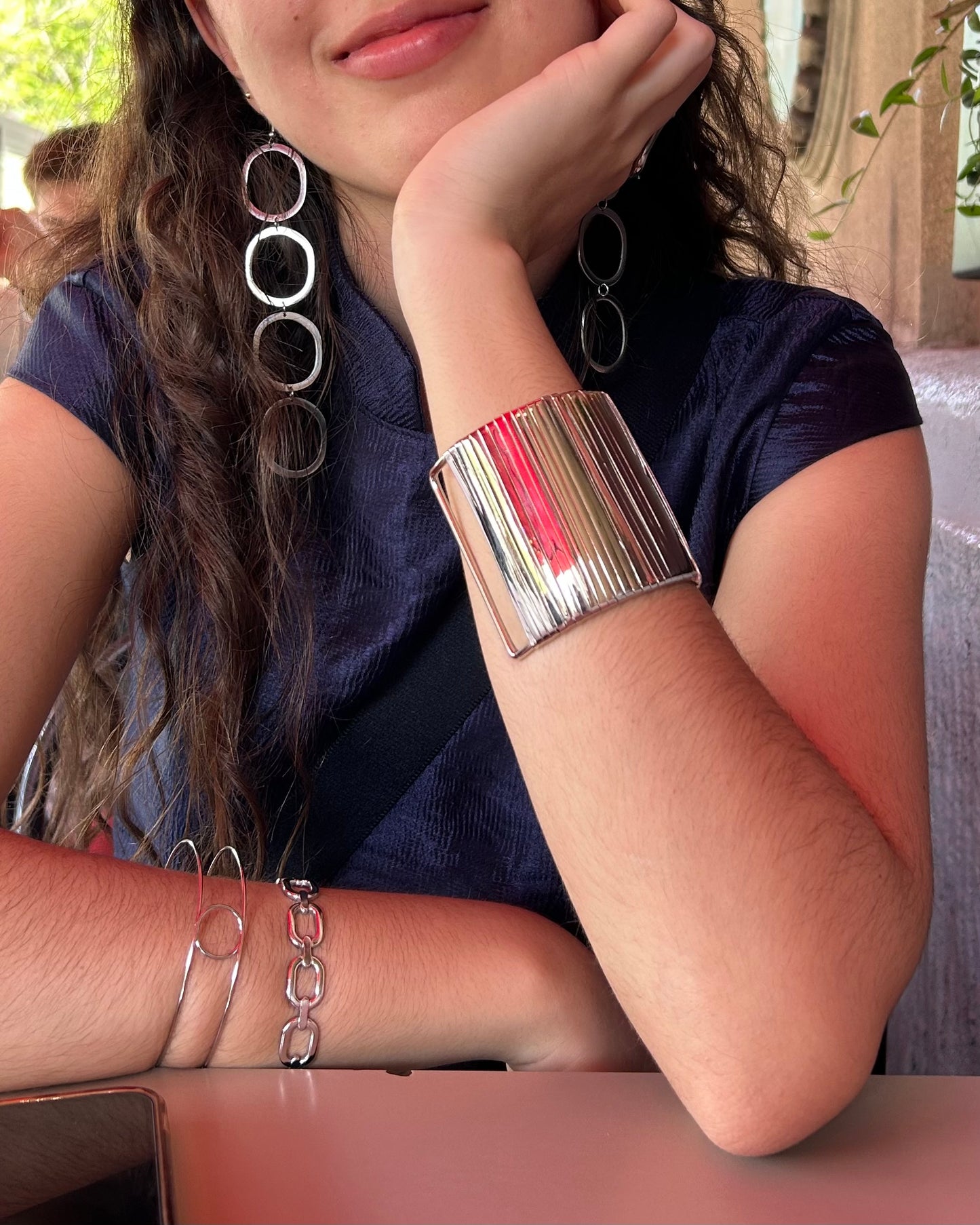 Pulsera Vertical Plata