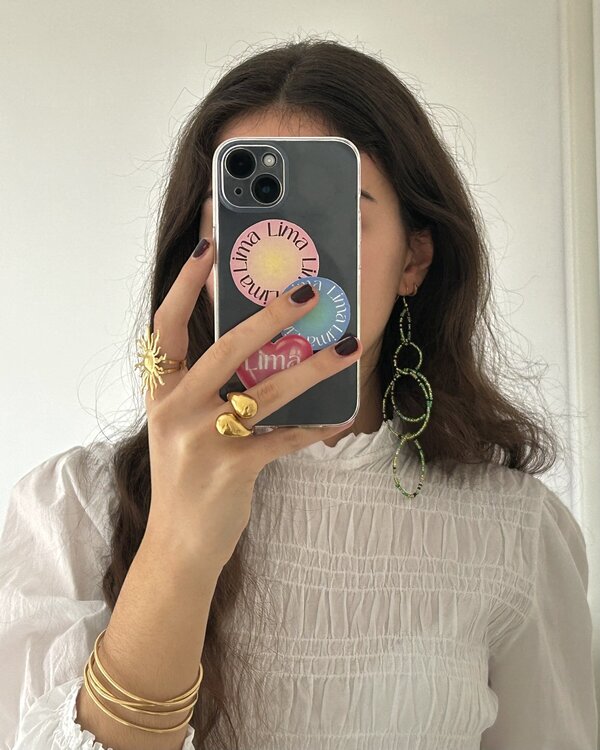 Pendientes Cristal green