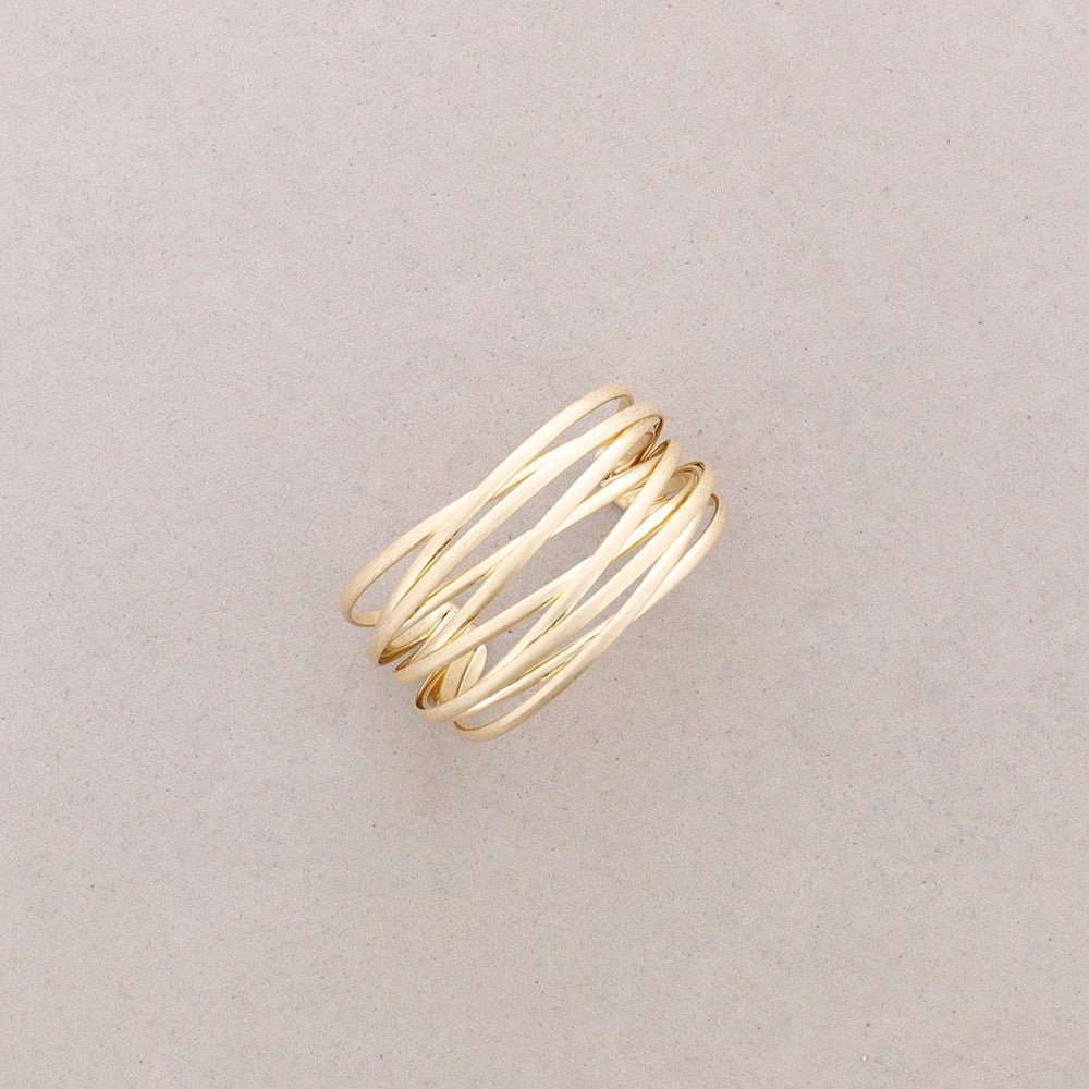 Pulsera Bambú Oro
