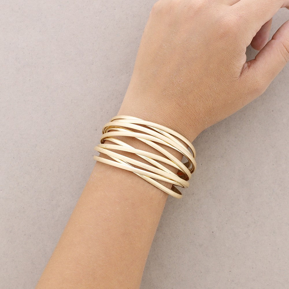 Pulsera Bambú Oro