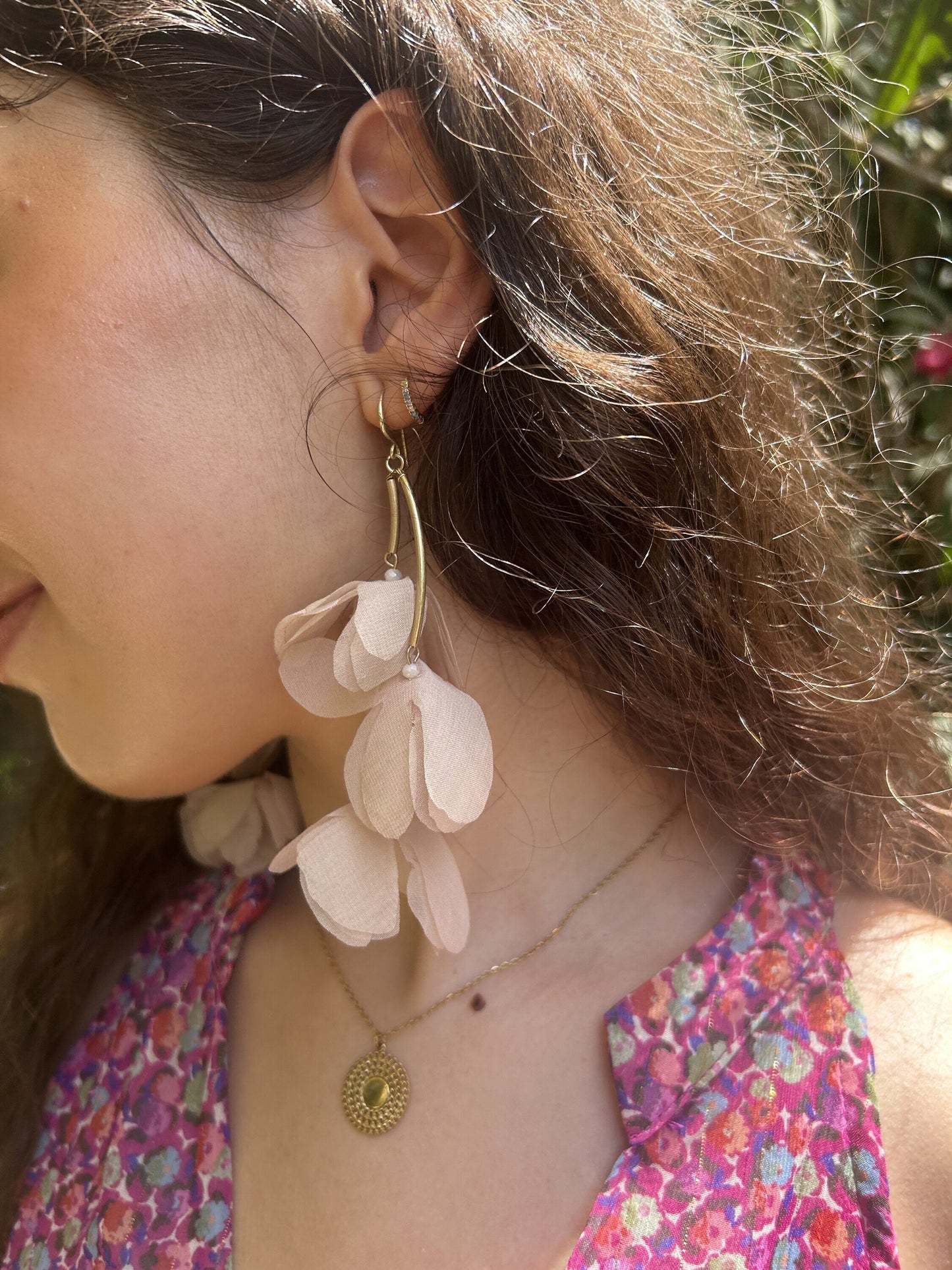 Pendientes Petal Rosa