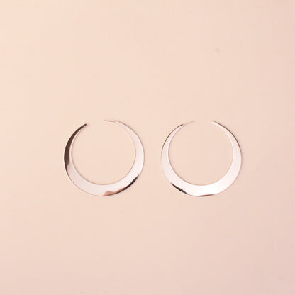 Pendientes Luna Plata