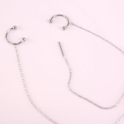 Earcuff Cadena Plata