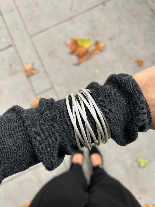 Pulsera Bambú Plata