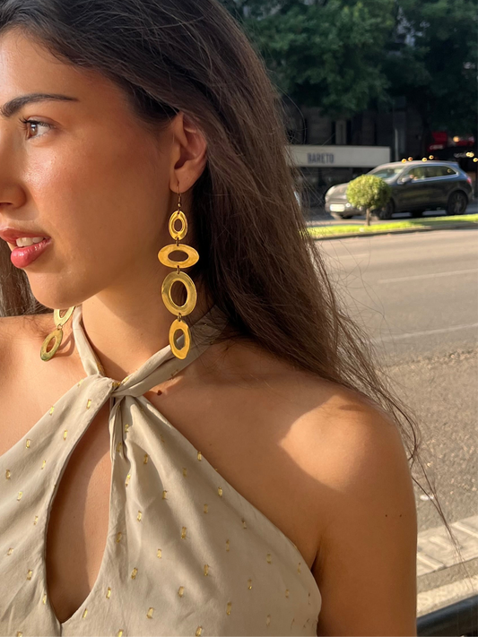 Pendientes Wave Oro