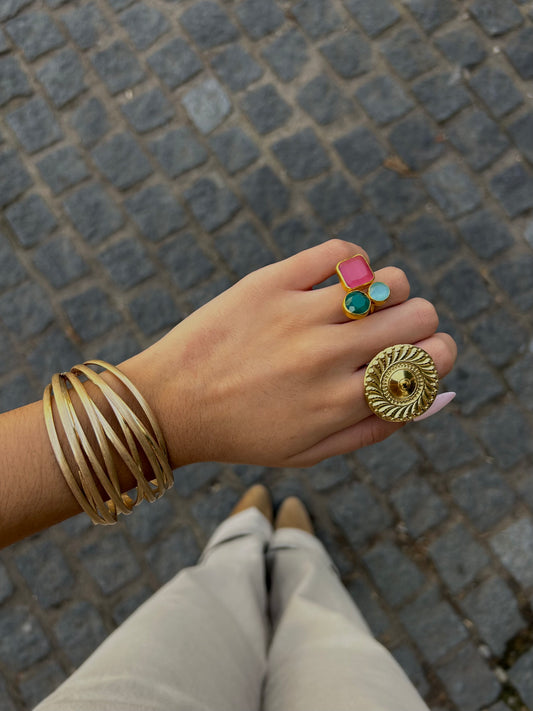 Pulsera Bambú Oro