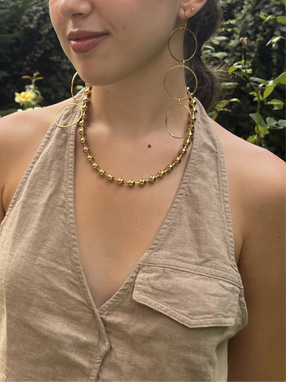 Gold Tears Necklace 