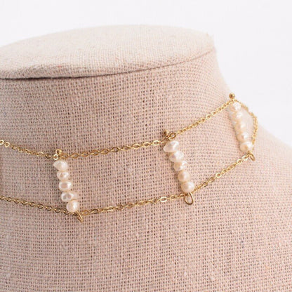 Collar Choker Perlas