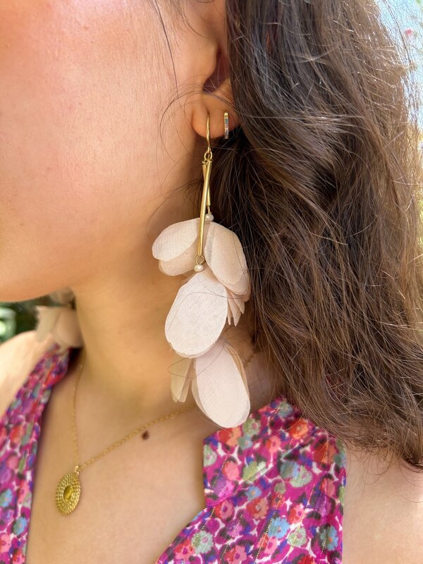 Pendientes Petal Rosa