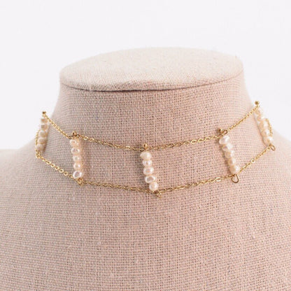 Collar Choker Perlas