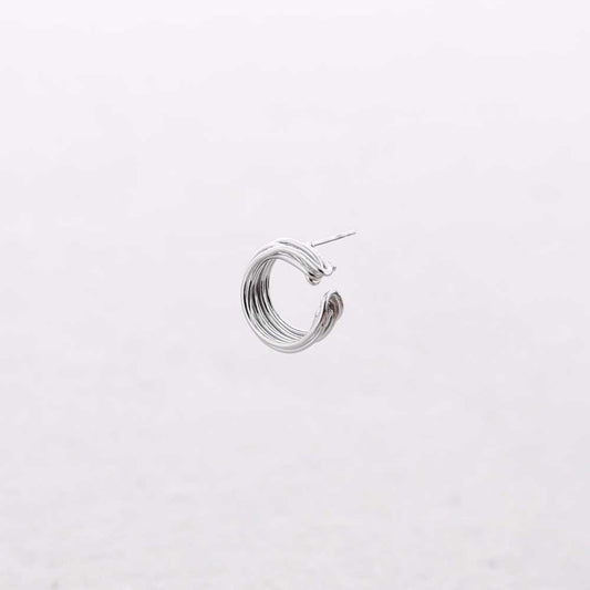 Pendientes Moon Plata