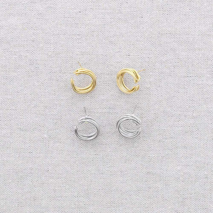 Pendientes Moon Plata